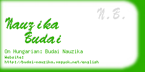 nauzika budai business card